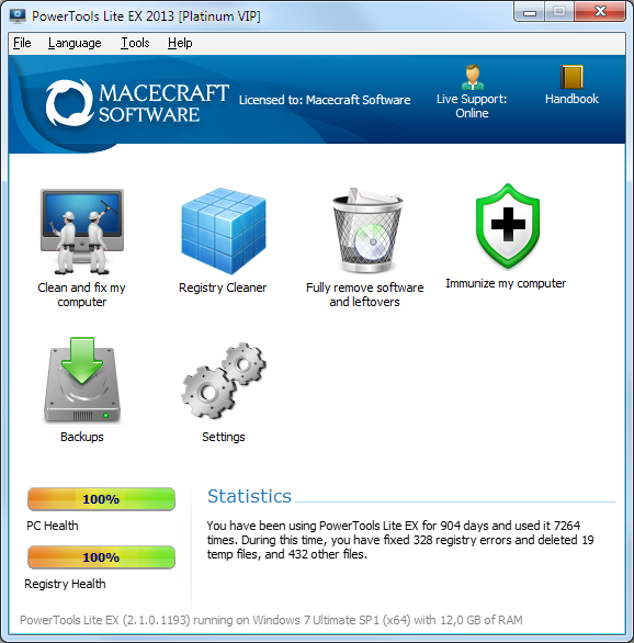 PowerTools Lite EX 2013 Screenshot